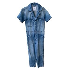Pistola Grover Boilermaker Light Blue Denim Size Small Jumpsuit